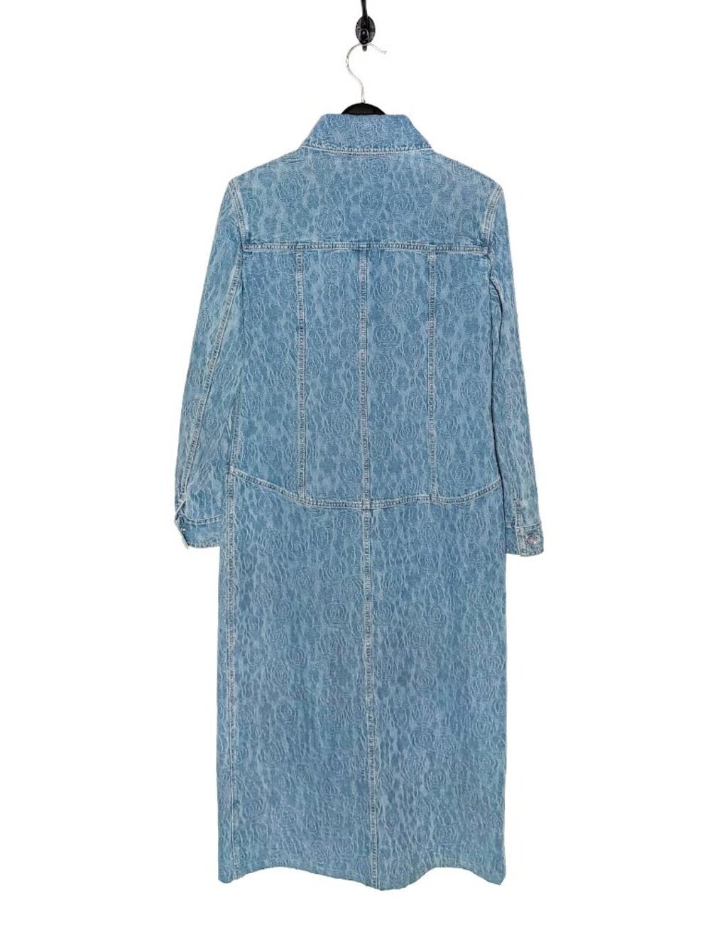 Chanel Pre Spring 2023 Blue Denim Camelia Shirt Dress - Picture 3 of 11